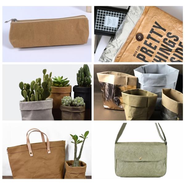 Washable Kraft Paper Washable Kraft Paper Natural Fabic Pulp 110 Yard Length 0.7mm 0.8mm