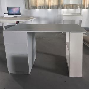 Home Office Wood Study Table Student Computer Desk With Cabinets