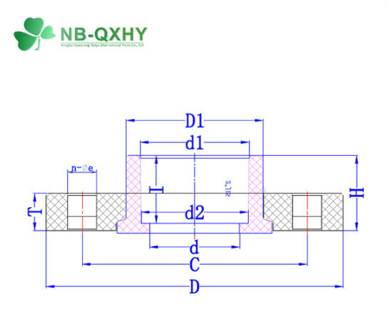 DIN Standard Pn16 Pressure Pipe Fitting Plastic Flange PVC Flange
