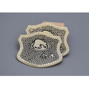 TPU Custom Logo Embossed Labels , Embossed Iron On Garment Labels