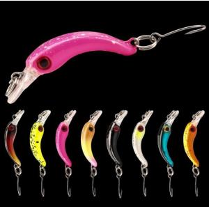 Quality 4cm 1.5g Small Minnow Bait Micro Object Single Hook Throw Type 8 Colors for sale