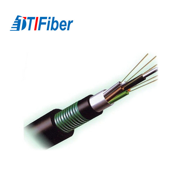 Buy Armored Fiber Optic Ethernet Cable GYTA53 4 8 12 24 48 96 Core Stranded Loose Tube at wholesale prices