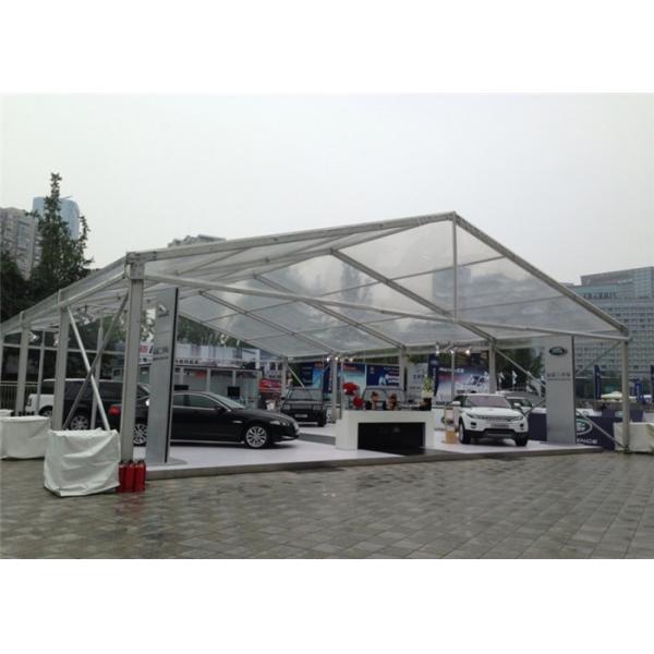White 15m x 30m Aluminum Frame Tent Transparent PVC Fabric For Commercial Activities