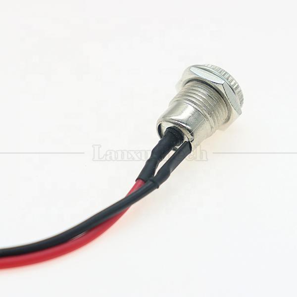 10cm 18AWG 5A Panel Mount DC 099 Female Socket 5.5x2.1mm 2.5mm Metal Threaded Connector to Open Tinned Wires End Cable