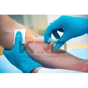 Work chemical pink logo blue printing rubber magenta powder free examination medical nitrile gloves disposable