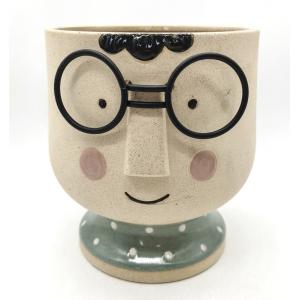 Unique Boy Shaped Flower Succulent Pot 3D Ceramic Lovely Instagram