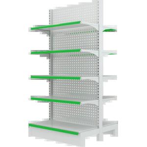 Supermarket rack shelf heavy duty double sided shelf