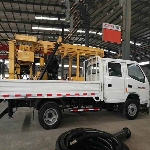 Buy Car Mounted Hydraulic Water Well Drilling Rig 200M Intake Well Drilling Rig at wholesale prices