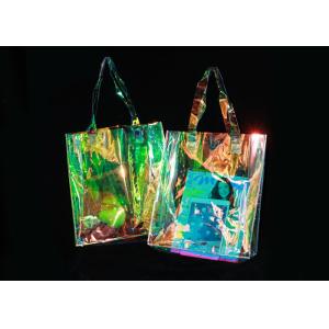 Laser Transparent 0.3mm Pvc Shopping Bag For Ladies Street