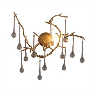 Brass Button Control Modern Wall Lamp Chandelier Wall Lights