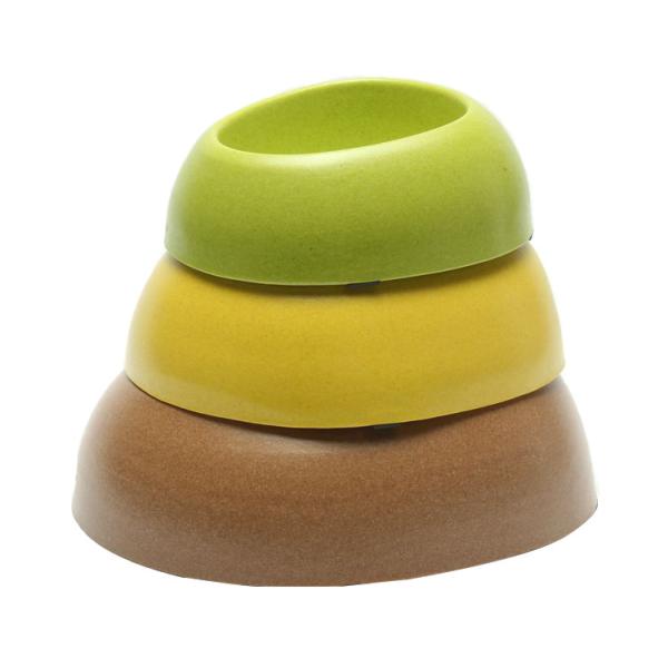 Buy High Polish Finish Bamboo Pet Bowl Bamboo Dog Feeder With Non Skid Design at wholesale prices