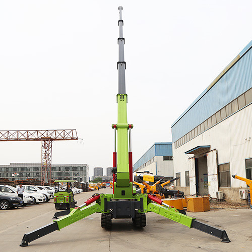 8 Ton Mini Telescopic Boom Spider Crane Electric Movable Small Spider Cranes With Attachment