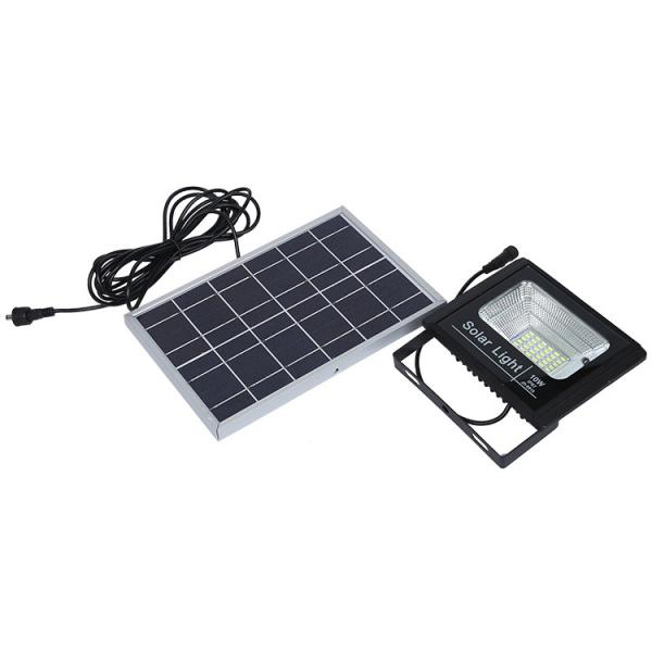 Outdoor Aluminum Waterproof Glass 40 Watt Solar Flood Lights 110LM For Garage