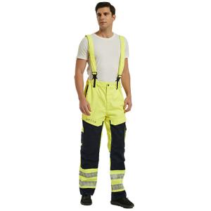 Tomax F00B034 Rich Cotton HIVIS Electric Arc Flash Protective Bib Trousers
