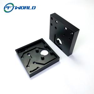 Sandblasting CNC Machined Aluminum Parts ODM Milling Black Hard Anodizing