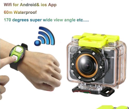 Buy G8800 WIFI Action Camera 1080P Full HD 60 Meters Gopro Hero3 Black Edition Diving Sports Camcorder at wholesale prices