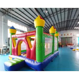 Mini Super Hero Jumping Inflatable Bouncy Castle Multi Color