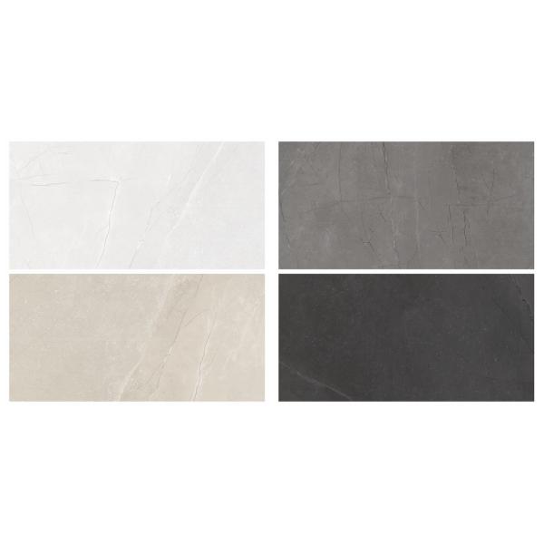 300 X 600 MM Marble Look Ceramic Floor Tile High Rigidity With Press - Edge