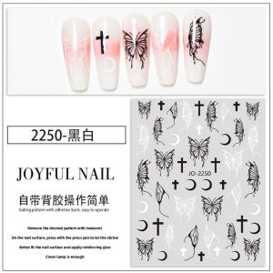 Transform Your Nails into a Work of Art with Golden and Silver Butterfly 2D