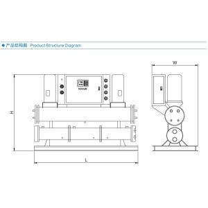 380V Water Cooled Chiller , Three Phase Industrial Water Chiller 50Hz