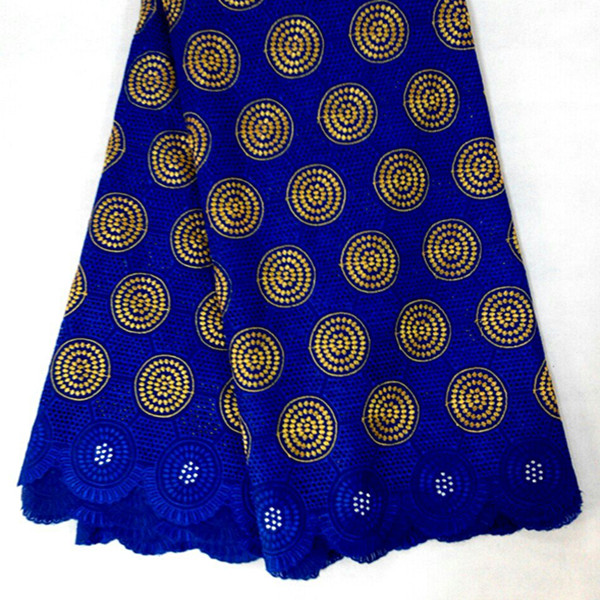 Buy Classical Designed Heavy Voile Lace F50553 Swiss Embroidery Cotton Lace at wholesale prices