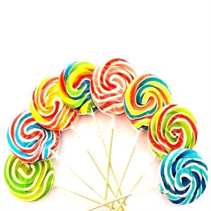 200 Gram Rainbow Giant Halal Lollipop Candy Individually Wrapped Confectionery