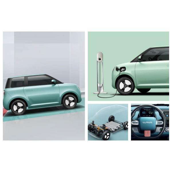 Changan Lumin Stock Luxury 4-Wheel Electric Car 301km Range 101km/h Mini Electric Vehicle with Pure Electric Energy Type