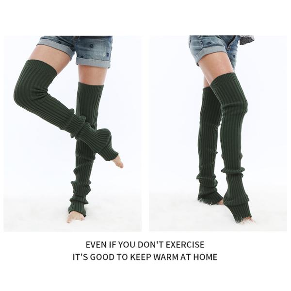 Wholesale Fitness Comfortable Pure Color New Stylish Cotton Leg Warmers