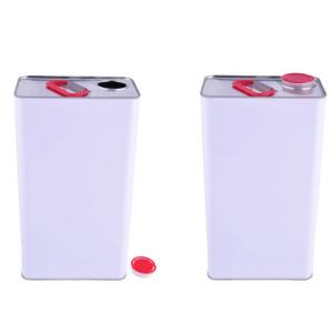 2L Rectangular Tin Containers For Paint Thinner Lubricant Oil Packing
