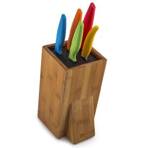 Universal Bamboo Kitchen Knife Block Stand Holder