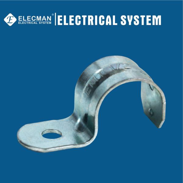 Buy 1/2 Inch Galvanized Steel EMT Strap One Hole Type UL Listed at wholesale prices