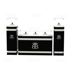 China Top grade wood veneer decoration jewellery showcase on sale