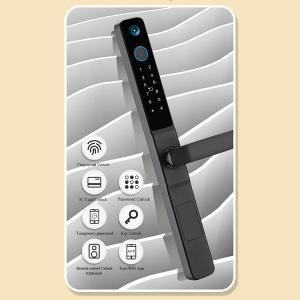 Password Waterproof Digital Door Lock IP65 Keyless Entry Door Lock With Camera