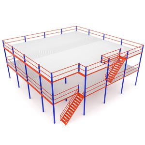 China Warehouse Industrial Multi-Layer Mezzanine Rack System Q235B Steel Structure High Stability on sale