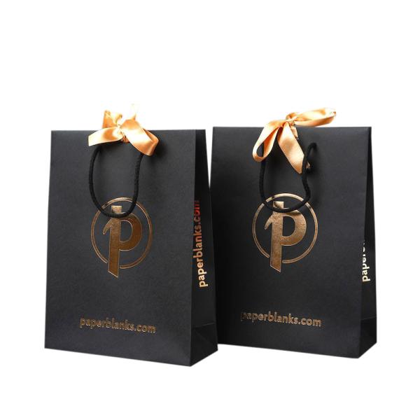 Buy Custom Printing Luxury Small Black Jewelry Packing Gift Bag For Jewelry at wholesale prices