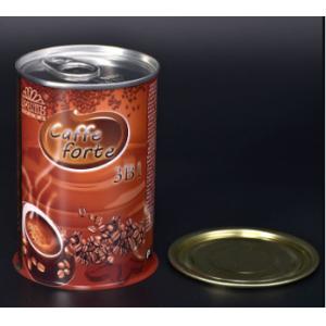 250/500g Capacity Coffee Tin Cans Cylindrical Customized Solutions