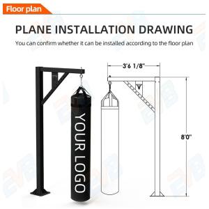 80kg Boxing Bag Hanger Stand Home Gym Training Speedball Rack