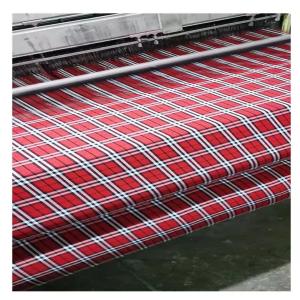Dyed Flannel 100 Polyester Filament Check Yarn Uniform Giguam Fabric With