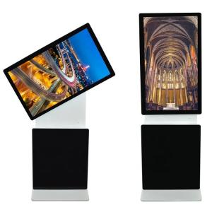 TFT Free Standing Rotating Kiosk , Kiosk Interactive Touch Screen Plug And Play