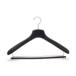 Betterall Curved Contour Wood Suit Hanger with Locking Bar