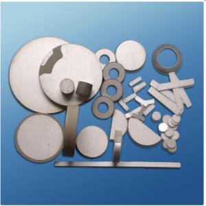 China Rectangle Piezoelectric Ceramic Materials White Colour Cylinder Round Ring on sale