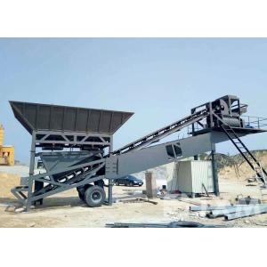 15mm Turning Radius 50m3/H Mobile Concrete Batching Plant