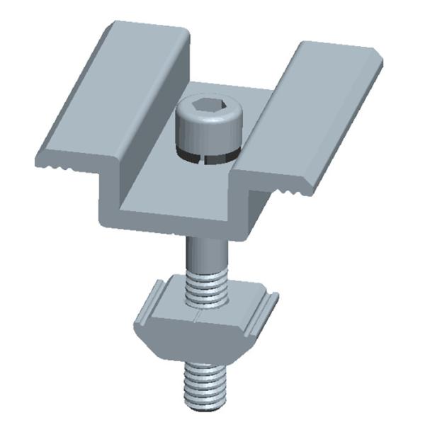 Buy Aluminum 6005-T5 & Sus 304 Anodized SurfaceThin Film Solar Panel Clamps For PV Mounting at wholesale prices