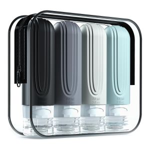 China Reusable Silicone Travel Bottle with Customizable Logo and Lightweight Design for Travel Toiletries on sale