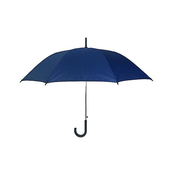 Plastic J Handle Pongee Auto Open Stick Umbrella
