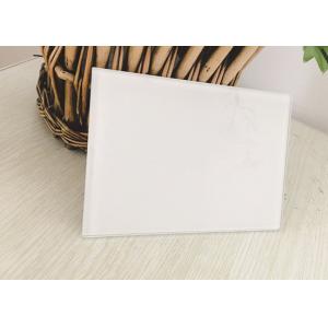 China Various Sizes Wardrobe Mirror Glass , Easy Cleaning White Back Painted Glass on sale