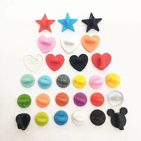 Gold Plating 2D Custom Soft Enamel Pins 1.2mm Thickness With Butterfly Clutch