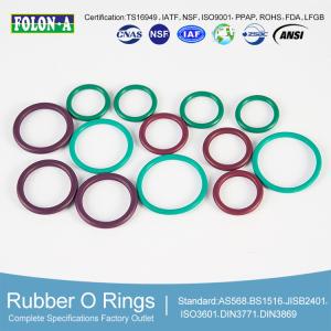 Black Hydraulic Oil Seal /O Ring Round Shape Chemical Resistant With Good Wear