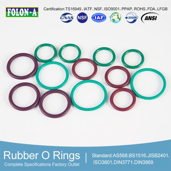 Black Hydraulic Oil Seal /O Ring Round Shape Chemical Resistant With Good Wear