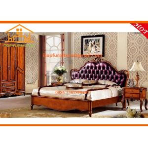 China American style New classic luxury hand carved solid ash wood bedroom furniture set on sale